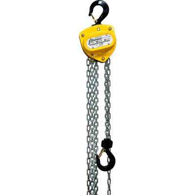 OZ Lifting Manual Chain Hoist w/ Overload Protection, 1 Ton Capacity 30' Lift