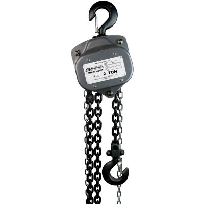 OZ Lifting Industrial Manual Chain Hoist, 2 Ton Capacity 30' Lift
