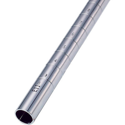 Nexel® P74C Chrome Post 74"H Leveler Inserted - 2 Pack