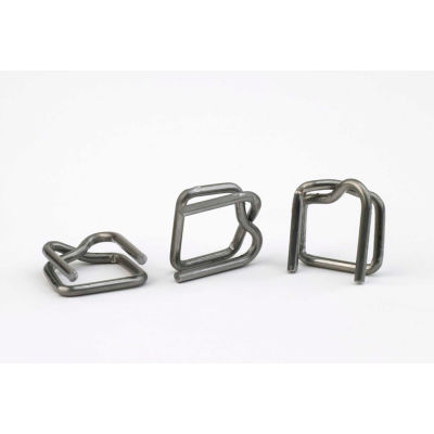 Pac Strapping Standard Duty Polypropylene Strapping Wire Buckles, 1/2" Strap Width, Pack of 1000