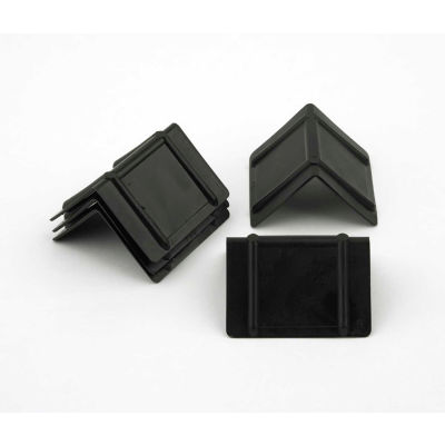 Plastic Corner Protectors CP-122 2-1/2"x 7-1/2" Black, 1000 Pack