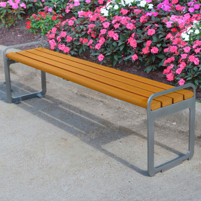 backless globalindustrial slats benches furnishings