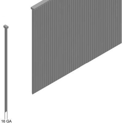 16 Gauge Straight Finish Nail - 1-1/2" Length - Galvanized Steel - Pkg of 10000