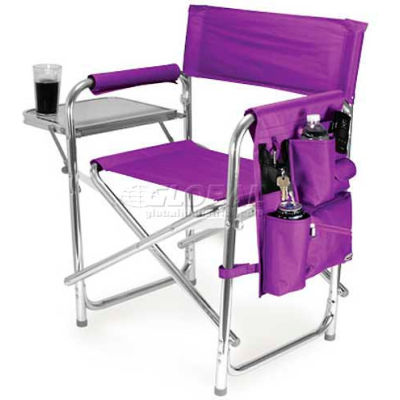 Picnic Time Sports Chair 809-00-101-000-0, 19"W X 4.25"D X 33.25"H, Purple