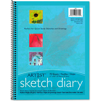 8.5 x 11 PACON 4794 Art1st Sketch Diary 70 Sheets 