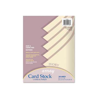 Pacon® Array Classic Heavyweight Card Stock Paper, 8-1/2" x 11", 65 lb, Ivory, 100 Sheets/Pack
