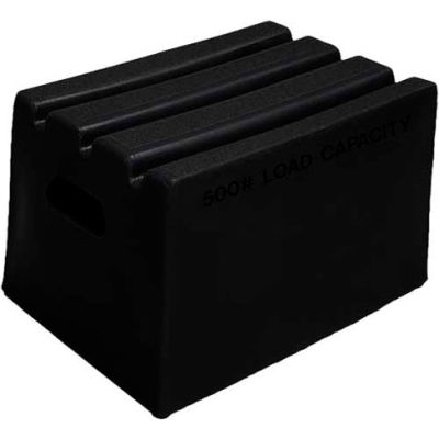 1 Step Plastic Step Stand - Black 19-1/2"W x 14"D x 12"H - ST-1 BK