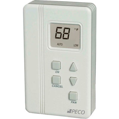 PECO Trane Compatible Zone Sensor SDP155-009 Digital Display,Temp Adj,On,Cancel,Fan(H,M,L,O)Comm Jac