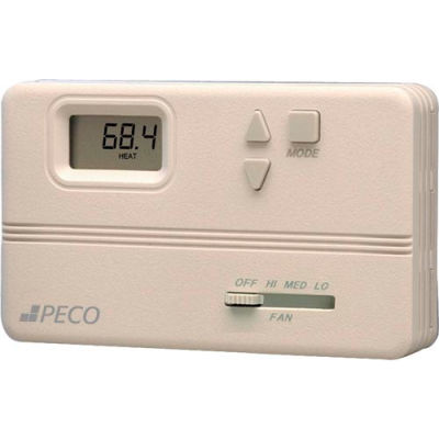 PECO Modulating Fan Coil Thermostat W/ Auto-Heat-Cool-Off Switch, Off