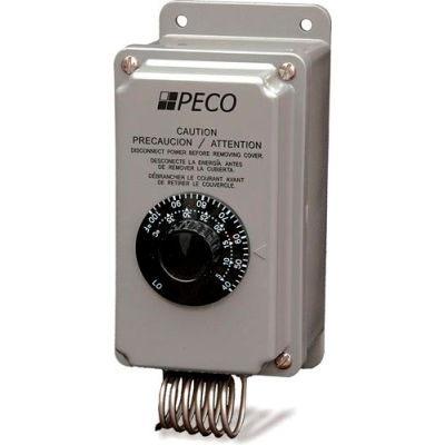 PECO Industrial Multi-Stg. Temperature Controller TH109-009 Temp. Range 40°-100°F Nema 4X