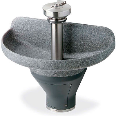 Bradley Corp® TDB3103 Terreon 3 Person 36" Semi-Circular Washfountain, Off-line Vent