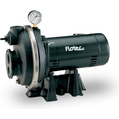 flotec pump jet convertible pumps water hp thermoplastic parts well 1hp replacement gpm globalindustrial