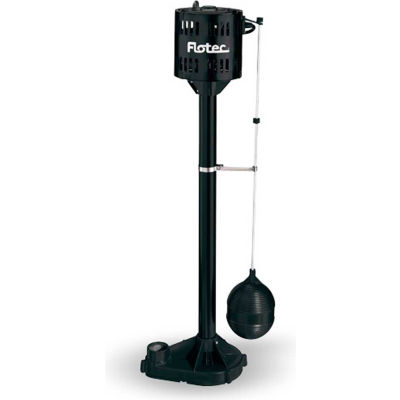 Flotec Thermoplastic Pedestal Sump Pump 1/3 HP