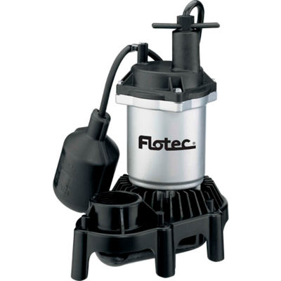 Flotec Submersible Thermoplastic Sump Pump 1/3 HP, Tethered Switch