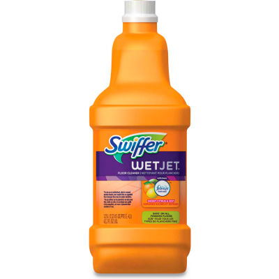 Swiffer® WetJet System Cleaning Solution Refill - Citrus Scent, 1.25 L Bottle, 4/Carton - 77812