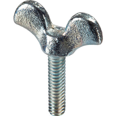 10-24 x 1-1/2" Wing Screw - 1-1/16" Head Width - Malleable Iron - Plain - USA - Pkg of 25