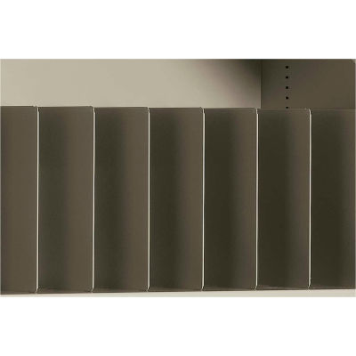 FireKing® End Tab Dividers For CF4436-MDAW & CF7236-MDAW, Artic White, Assembled