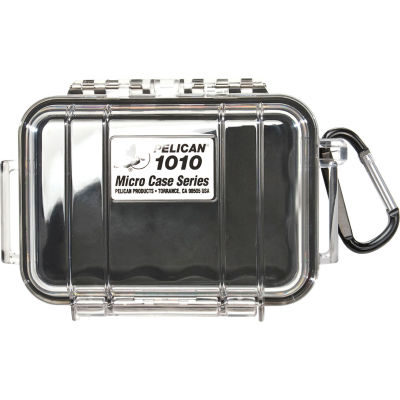 Pelican 1010 Watertight Micro Case With Liner 5-7/8" x 4-5/8" x 2-1/8", Black