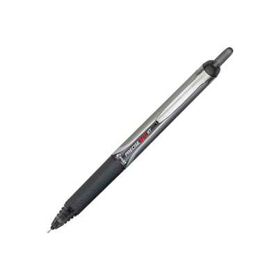 Pilot® Precise V5RT Retractable Roller Ball Pen, Black Ink, .5mm, Dozen