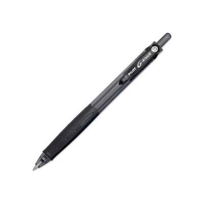 Pilot® BeGreen G-Knock Rollerball Pen, Refillable, Fine, 0.7mm, Black Barrel/Ink, Dozen
