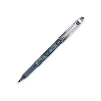 Pilot® Precise P-500 Gel Rollerball Pen, Extra Fine, 0.5mm, Black Barrel/Ink, Dozen