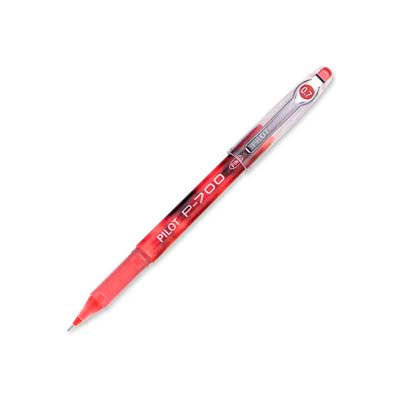 Pilot® Precise P-700 Gel Rollerball Pen, Fine, 0.7mm, Red Barrel/Ink, Dozen