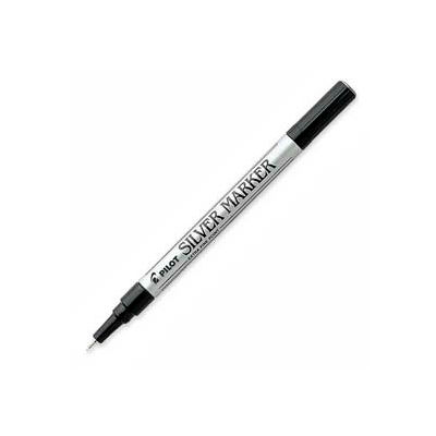 Pilot® Creative Permanent Marker, Extra Fine, 0.5mm, Silver Ink