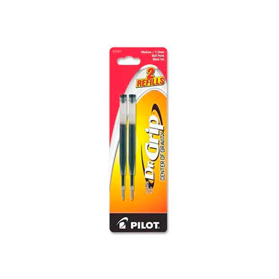 Pilot® Refill For Dr. Grip Center Of Gravity Pen, Medium, Black Ink, 2/Pack