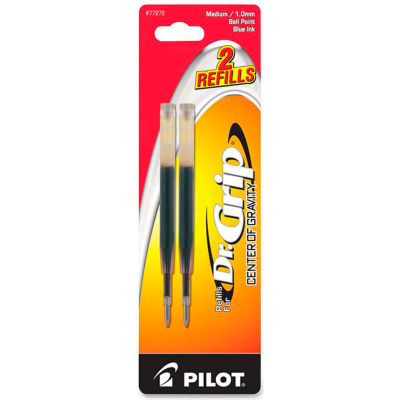 Pilot® Refill For Dr. Grip Center Of Gravity Pen, Medium, Blue Ink, 2/Pack