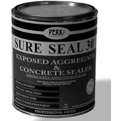 Sure Seal 30 Acrylic Sealer, Gray Gloss Finish Gallon Can - CP-1547-1 - Pkg Qty 4