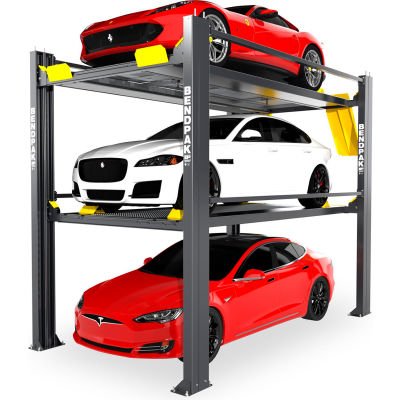 BendPak® Tri-Level Parking Lift 9,000 and 7,000 lb Capacity, Galvanized