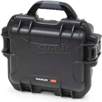 Nanuk 905 Case, 12-1/2"L x 10"W x 6"H, Black