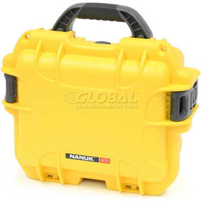 Nanuk 905 Case, 12-1/2"L x 10"W x 6"H, Yellow