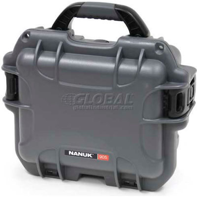 Nanuk 905 Case, 12-1/2"L x 10"W x 6"H, Graphite