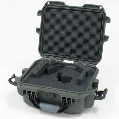 Nanuk 905 Case w/Foam, 12-1/2"L x 10"W x 6"H, Olive