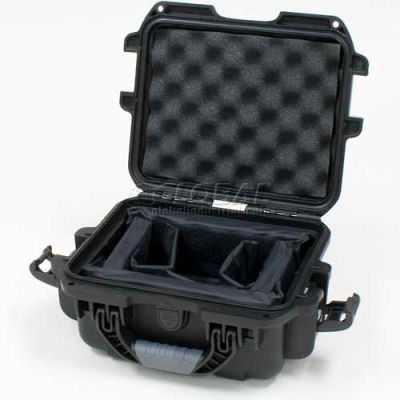 Nanuk 905 Case w/Padded Divider, 12-1/2"L x 10"W x 6"H, Black