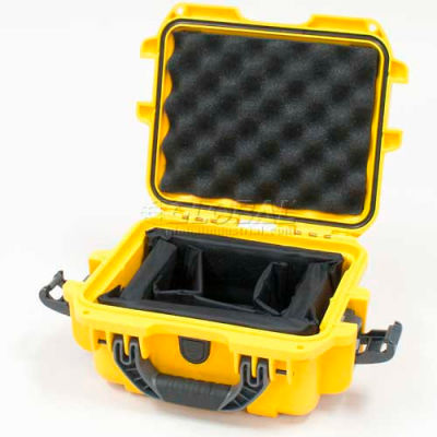 Nanuk 905 Case w/Padded Divider, 12-1/2"L x 10"W x 6"H, Yellow