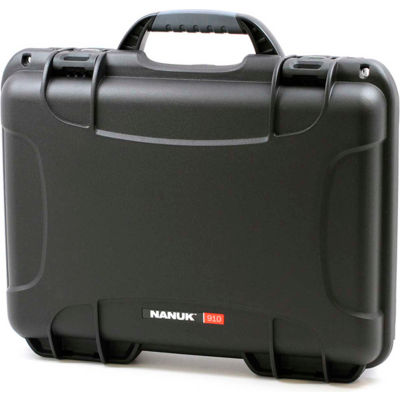 Nanuk 910-0001 910 Case, 14.3"L x 11.11"W x 4.7"H, Black