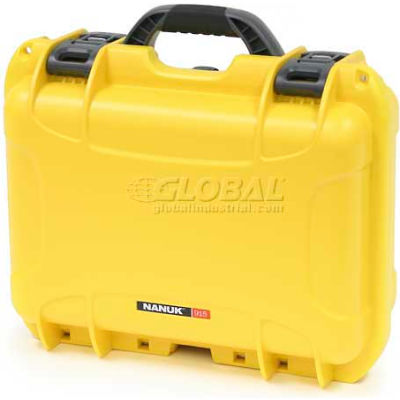 Nanuk 915 Case, 15-3/8"L x 12-1/8"W x 6-13/16"H, Yellow
