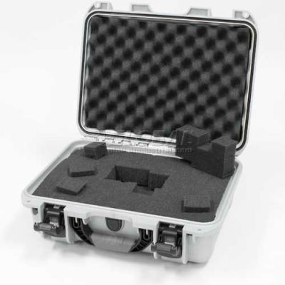 Nanuk 920 Case w/Foam, 16-11/16"L x 13-3/8"W x 6-13/16"H, Silver