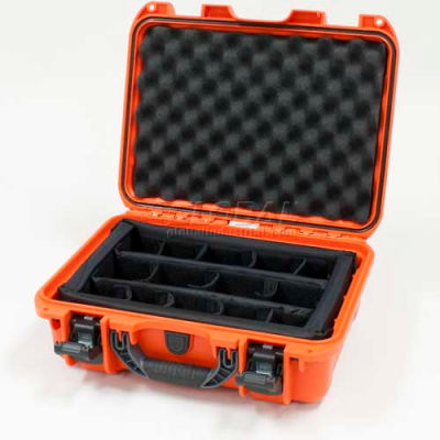 Nanuk 920 Case w/Padded Divider, 16-11/16"L x 13-3/8"W x 6-13/16"H, Orange