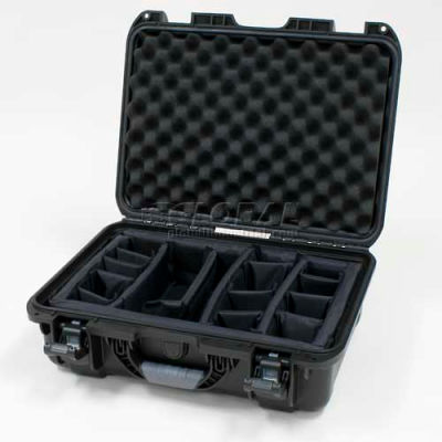 Nanuk 925 Case w/Padded Divider, 18-11/16"L x 14-13/16"W x 7"H, Black