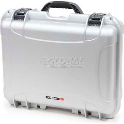 Nanuk 930 Case, 19-13/16"L x 16"W x7-5/8"H, Silver