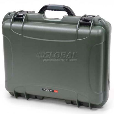 Nanuk 930 Case, 19-13/16"L x 16"W x7-5/8"H, Olive