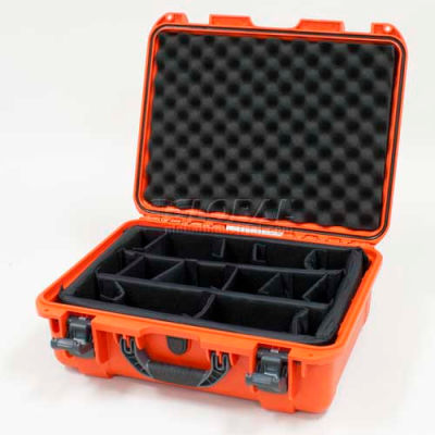 Nanuk 930 Case w/Padded Divider, 19-13/16"L x 16"W x7-5/8"H, Orange