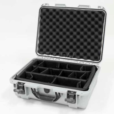 Nanuk 930 Case w/Padded Divider, 19-13/16"L x 16"W x7-5/8"H, Silver