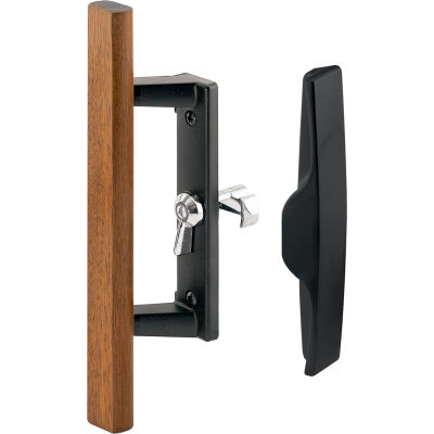 Prime-Line® Internal Door Handle Set, Wood Pull, Black, C 1107