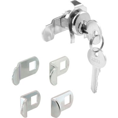 Prime-Line® Mail Box Lock, 5 Cams, 5 Pin, Satin Nickel, S 4140