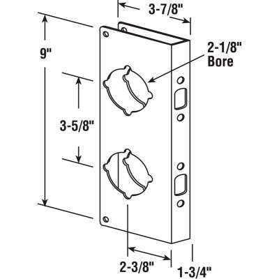 door backset combo guard lock thick brass finish antique lx9 locksets hardware globalindustrial framing doors building