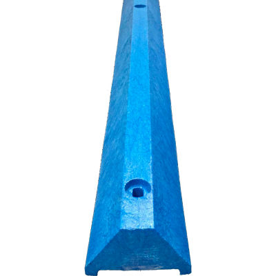 4' Ultra Parking Block with Hardware, 4"H, Blue, ULTRA4648PBBL